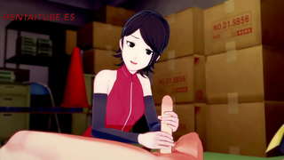 Boruto Hentai -- Sarada Idiootti, perseestä, titjoob ja on Nussinut Boruto