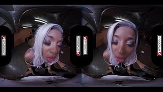 VR Cosplay X Jasmine Webb Coño Labios Envueltos Alrededor de Su Polla