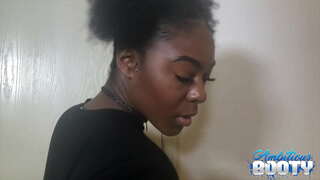 Black ebony twerk agus head video