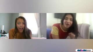 Coed gfs ашиглах шийдвэр гаргасан нь тэдний тоглоом үеэр videocall.Уг германы бяцхан хүүгийн шулуун гэдсээр залгагдаж, түүний илжиг, харин жижиг дагуурын хар үстэй багц түүний илжиг тоглоом